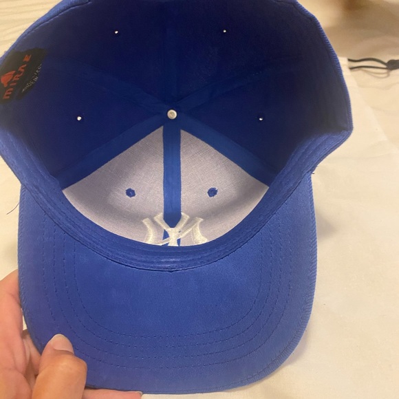 Blue Embellished Baseball Cap. Rhinestone - Picture 3 of 7